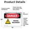 Signmission Moving Machinery Danger Sign, Vinyl Decal, 14in W x 10in L, 2PK OS-2PACK-DS-D-1014-L-1453 - alternate 5